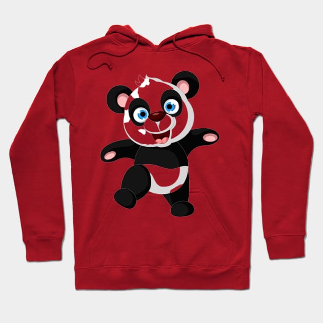 BABY PANDA HAPPY Hoodie by Ronabuna